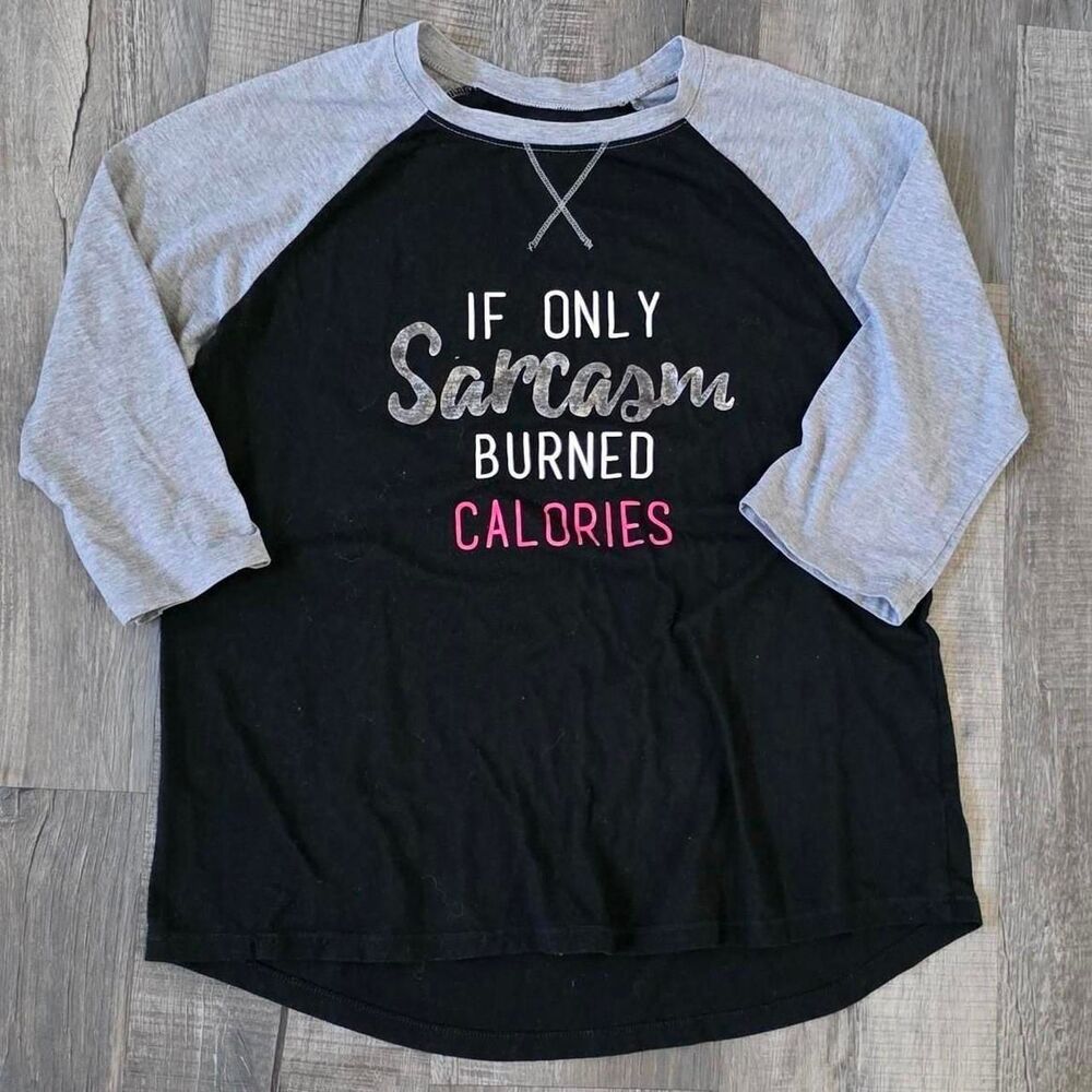 Athletic Works Women's 3/4 Sleeve Casual Graphic T-Shirt, Size XL
